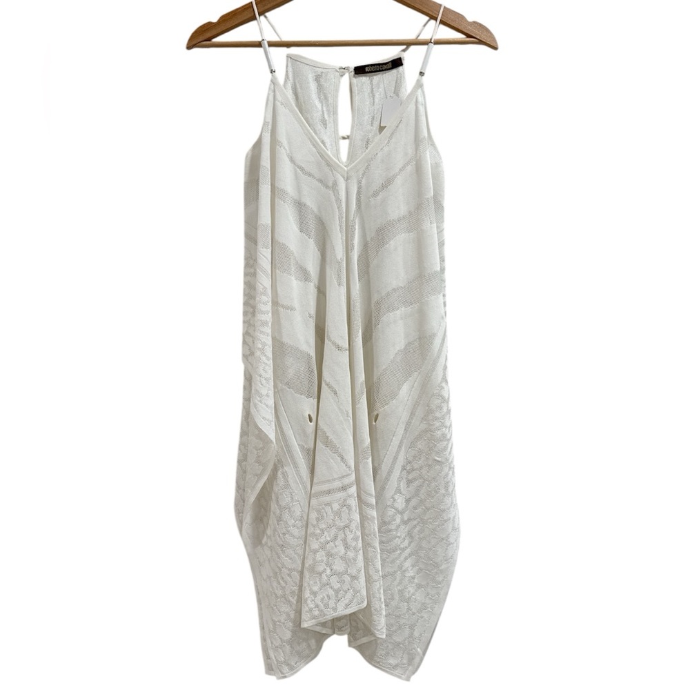 Roberto Cavalli- Loose Dress/Top in white tiger print design